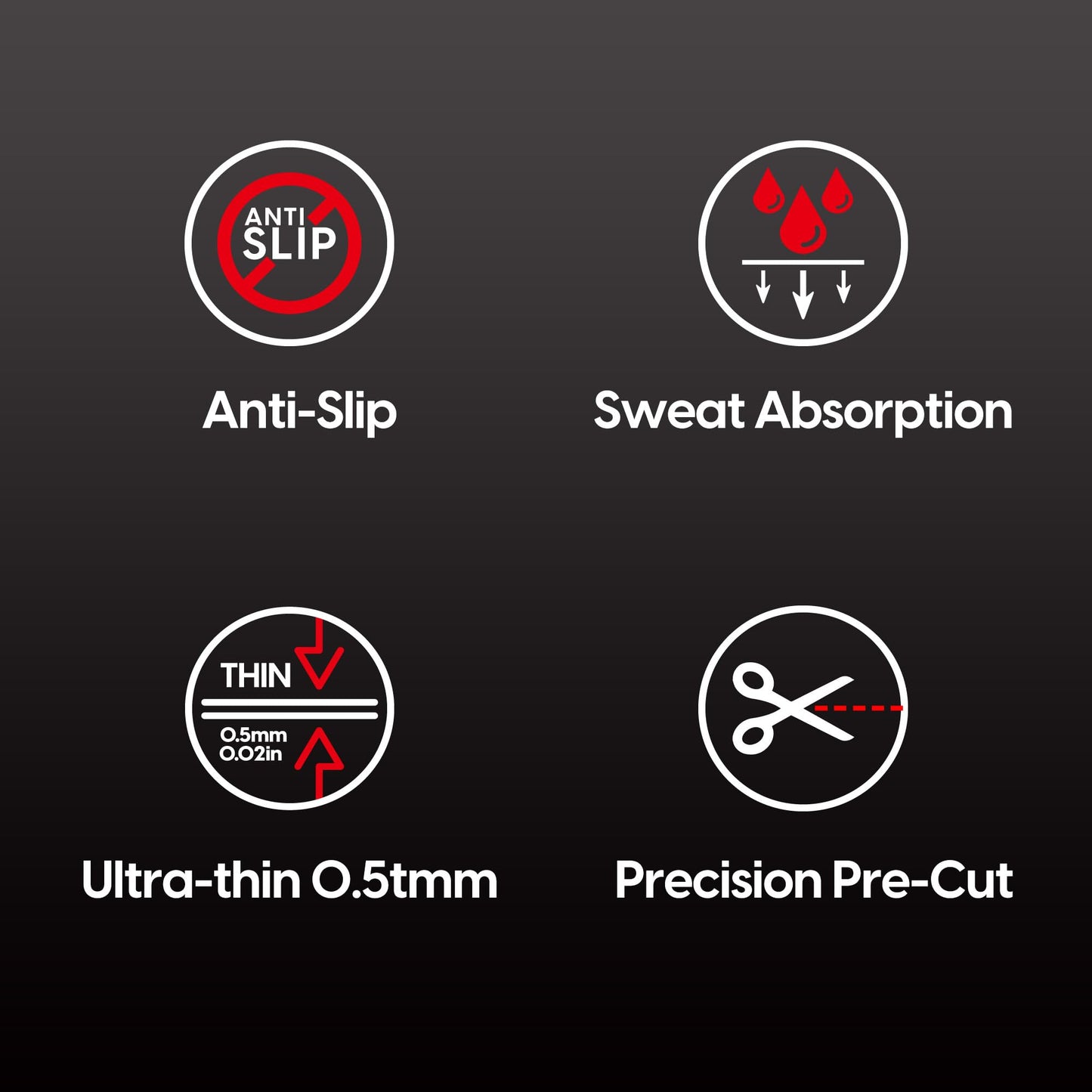 Pulsar Gaming Gears SUPERGRIP Griptape Set for Logitech G Pro X Superlight, Superlight 2 Sweat Absorbing High Performance Anti Slip 3M Adhesive no Residue Mouse Grip Tape Ultra-Thin 0.5mm (0.02in)
