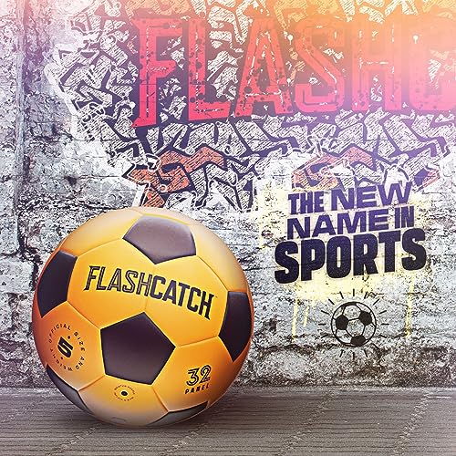 FlashCatch Light Up Soccer Ball - Glow in The Dark - NO 5 - Sports Gear Gifts for Boys & Girls 8-15+ Year Old - Kids, Teen...