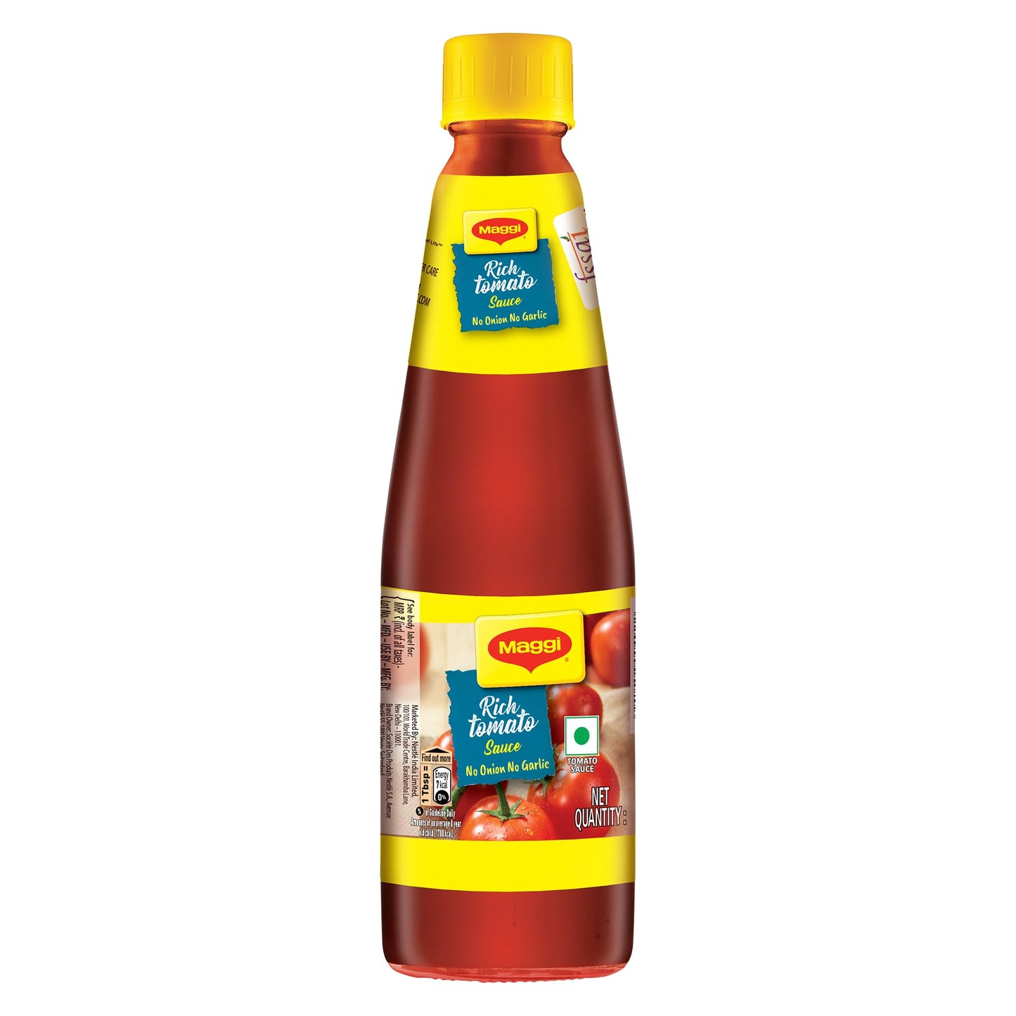 Maggi Rich Tomato Sauce, No Onion No Garlic, 485G/500G (Weight May Vary)