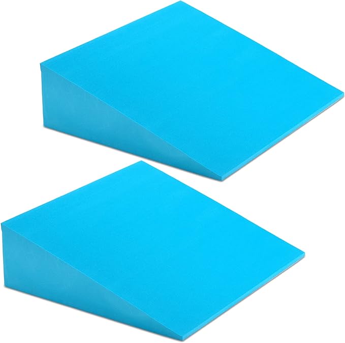 DEAYOU 2 Pack Yoga Foam Wedge, 13" EVA Foam Calf Stretch Slant Board for Lower Leg Strength Improve, Squat Wedge Incline B...