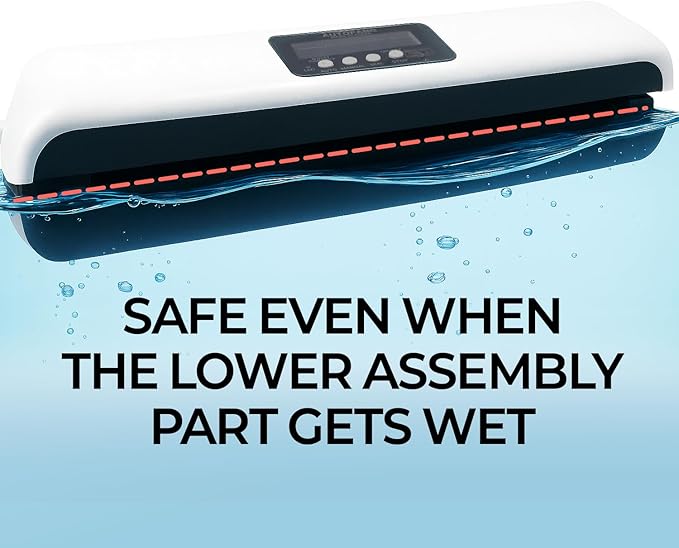 85Kpa Easy-Close Vacuum Sealing Machine Cordless Powerful Suction with 20 Pre-Cut Pouchses, Fully Automatic with No Lid Pressing Required - Compact Food Preservation for Home Use