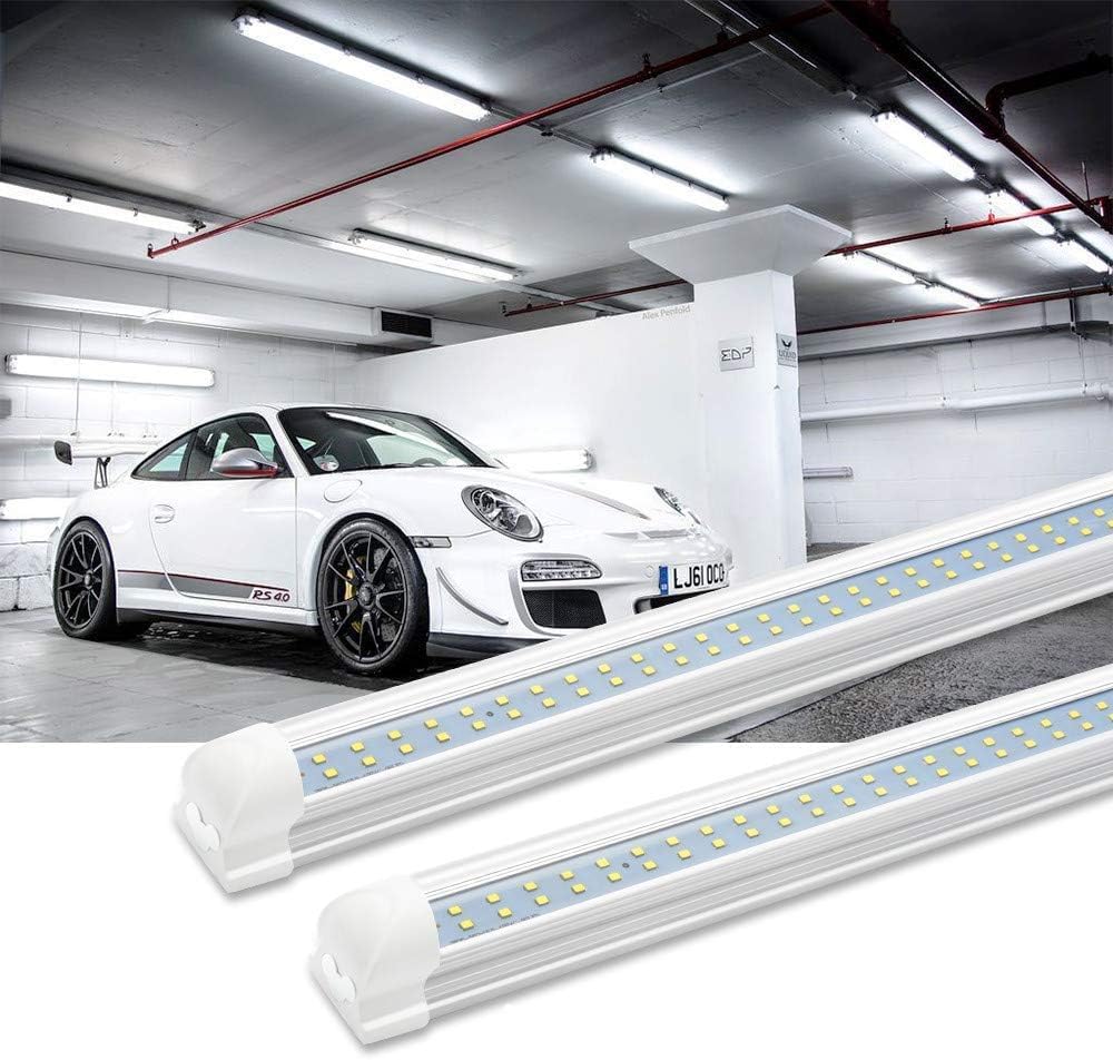 SHOPLED 8FT LED Shop Light, 95W 12350LM, 5000K Daylight, V Shape, 10 Pack