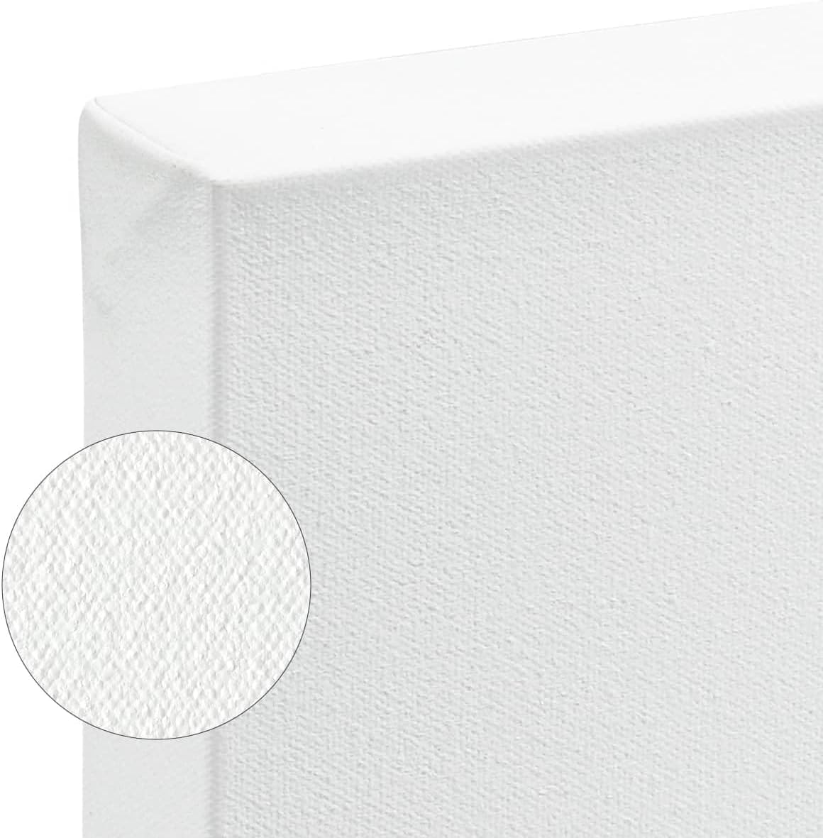 SoHo Urban Artist, 6x6 Heavyweight Stretched Cotton Canvas for Painting - 1.5" Deep- 3 Pack, Triple Primed, 100% Cotton Canvas, Archival, Universal Primed for Oil, Acrylic, Alkyd, Mixed Media