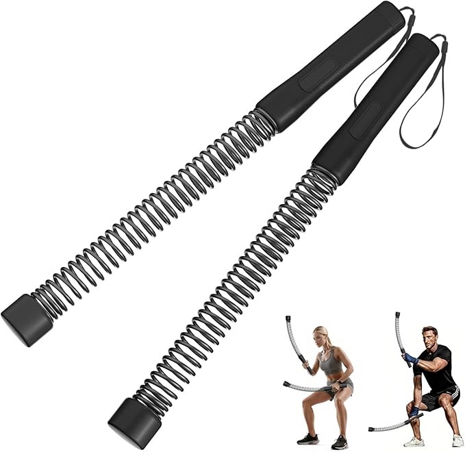 Weighted Ropeless Battle Ropes for Home Gym, 2PCS Portable Cordless Battle Ropes for HIIT Workouts, Cardio & Muscle Traini...