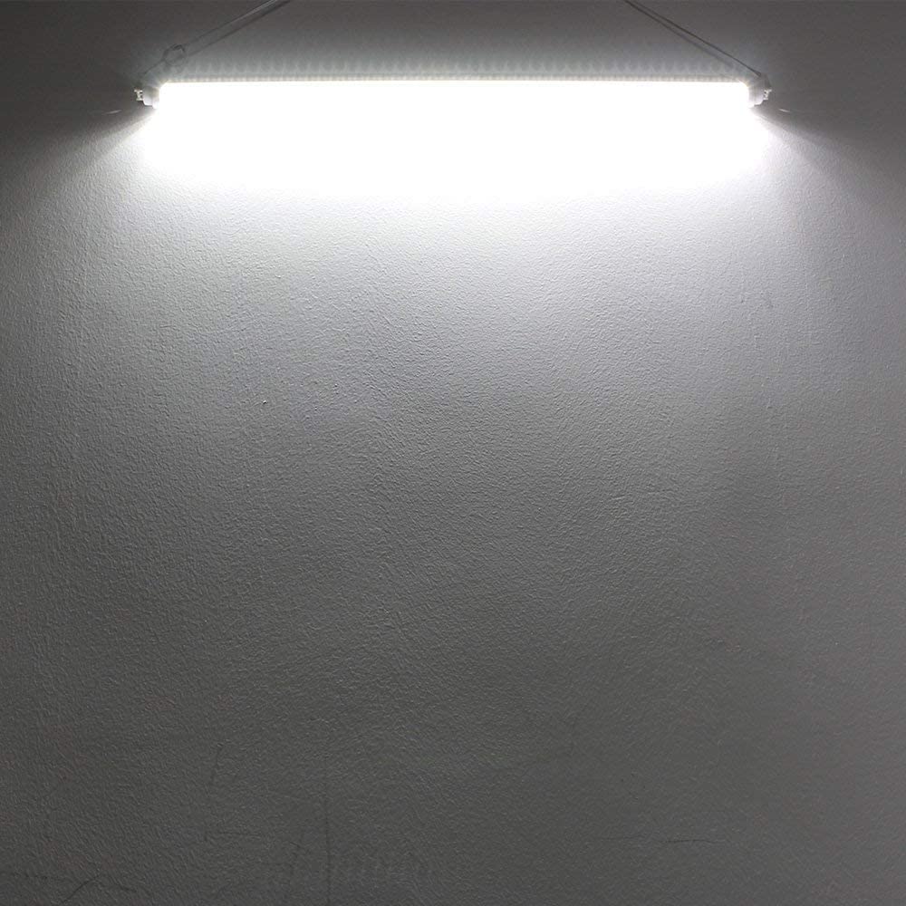 Lightingwill Led T8 Light Tube 4Ft  Daylight White 5000K  Dual-End Powered Ballast Bypass  2000Lumen 18W (40W Equivalent Fluorescent Bulb Replacement)  Clear Cover  Ac85-265V Lighting Fixture  1 Pack
