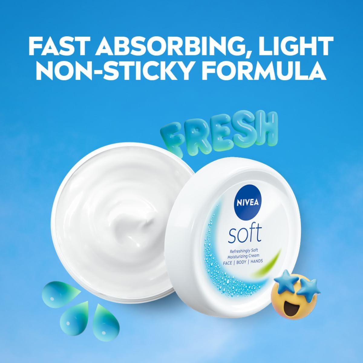 Nivea Soft Light Moisturising Cream | 300ml/10.14 Fl Oz (Pack of 1)