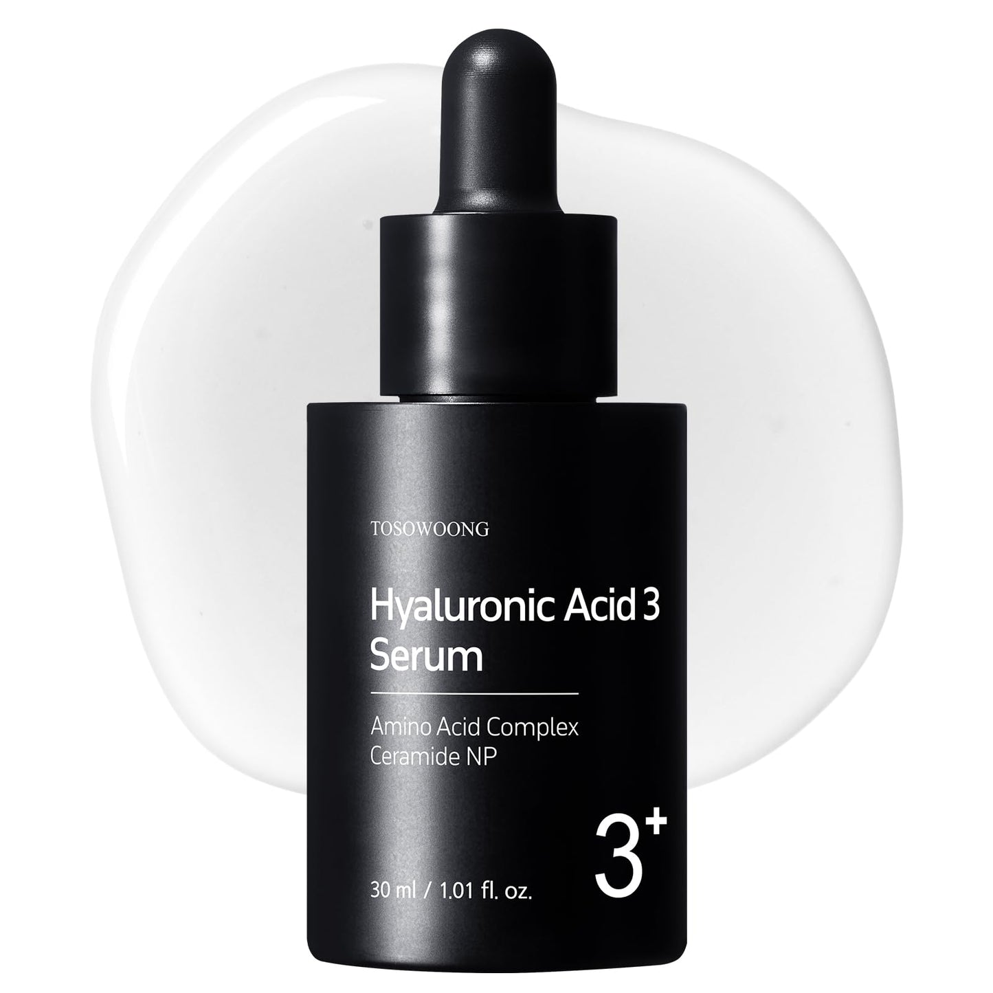 TOSOWOONG Hyaluronic Acid 3% Serum, 30,030ppm Sodium Hyaluronic Acid, Hydration, Moisture Boosting Facial Serum for Fine Lines &