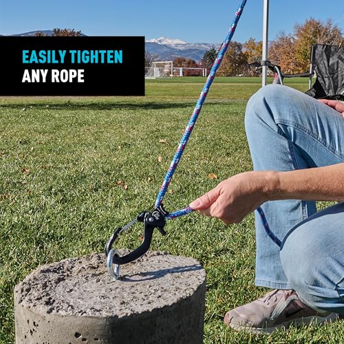 Nite Ize CamJam SlideLock Rope Tightener - Features Pull-to-Tighten Lock & Quick-Release Lever - 500 lb Working Load Limit...