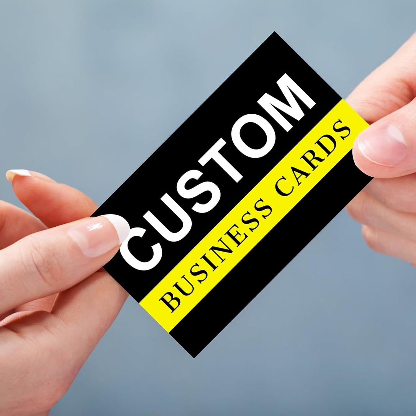 Custom Business Cards Customizable with Logo Photo Personalized Business Card Customize for Small Business Customized Waterproof Double Sided Cards 100 200 500 1000
