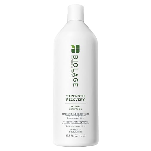 Biolage Strength Recovery Shampoo - Reduces Breakage & Detangles, Instantly Strengthens and Moisturizes, For Damaged Hair,...