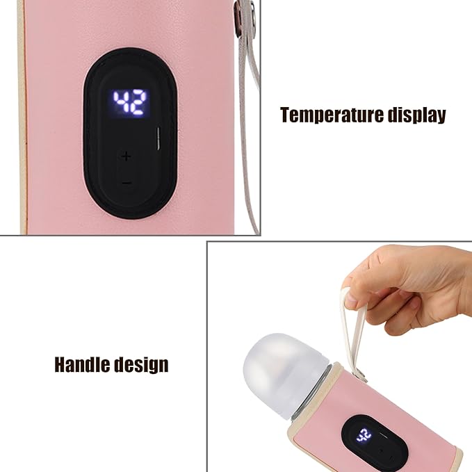 Portable Bottle Warmer Portable Bottle Warmer 18w Quick Heating Baby Temperature Adjustable USB Baby Heater for Home Family Style 2