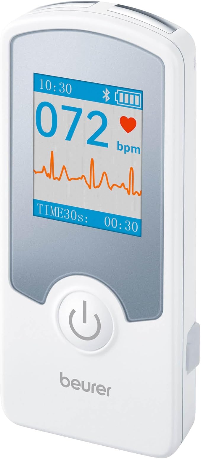 Beurer Cardio Companion EKG Monitor - 3-Lead Portable ECG Machine, Detects Irregular Heart Rhythms, Fast Results in 30 Sec...