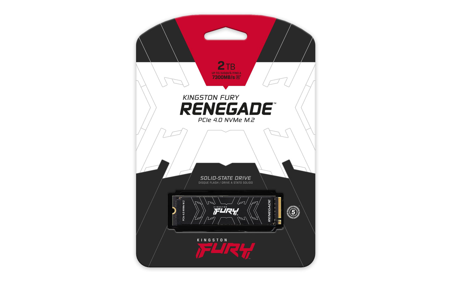 Kingston Fury Renegade 2Tb Pcie Gen 4.0 Nvme M.2 Internal Gaming Ssd | Up To 7300 Mb/S | Graphene Heat Spreader | 3D Tlc Nand |