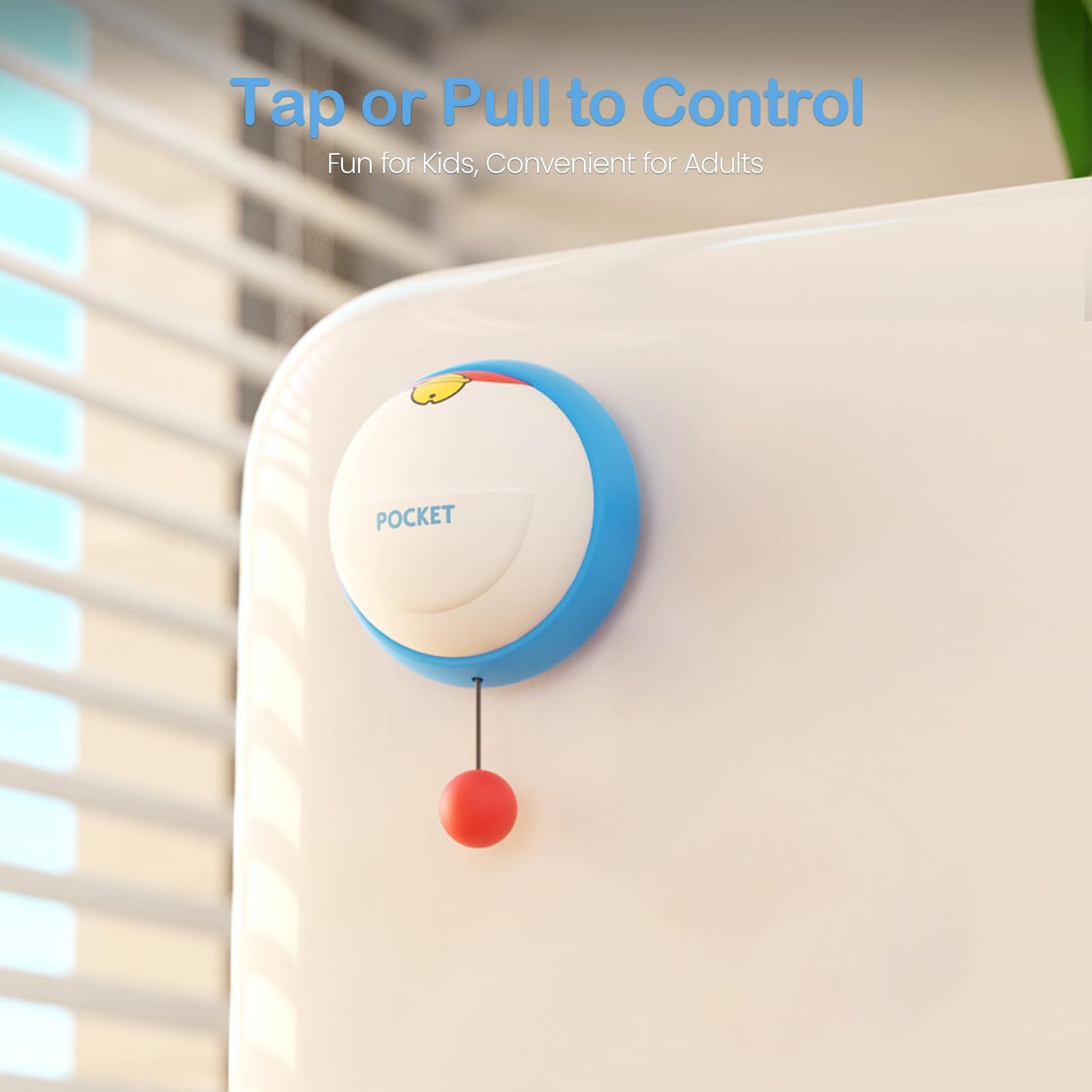 joyful xinghai Night Light, 3-Level Dimmable Silicone Lamp, Small, White and Blue, Model PD-NTL-Bell-US