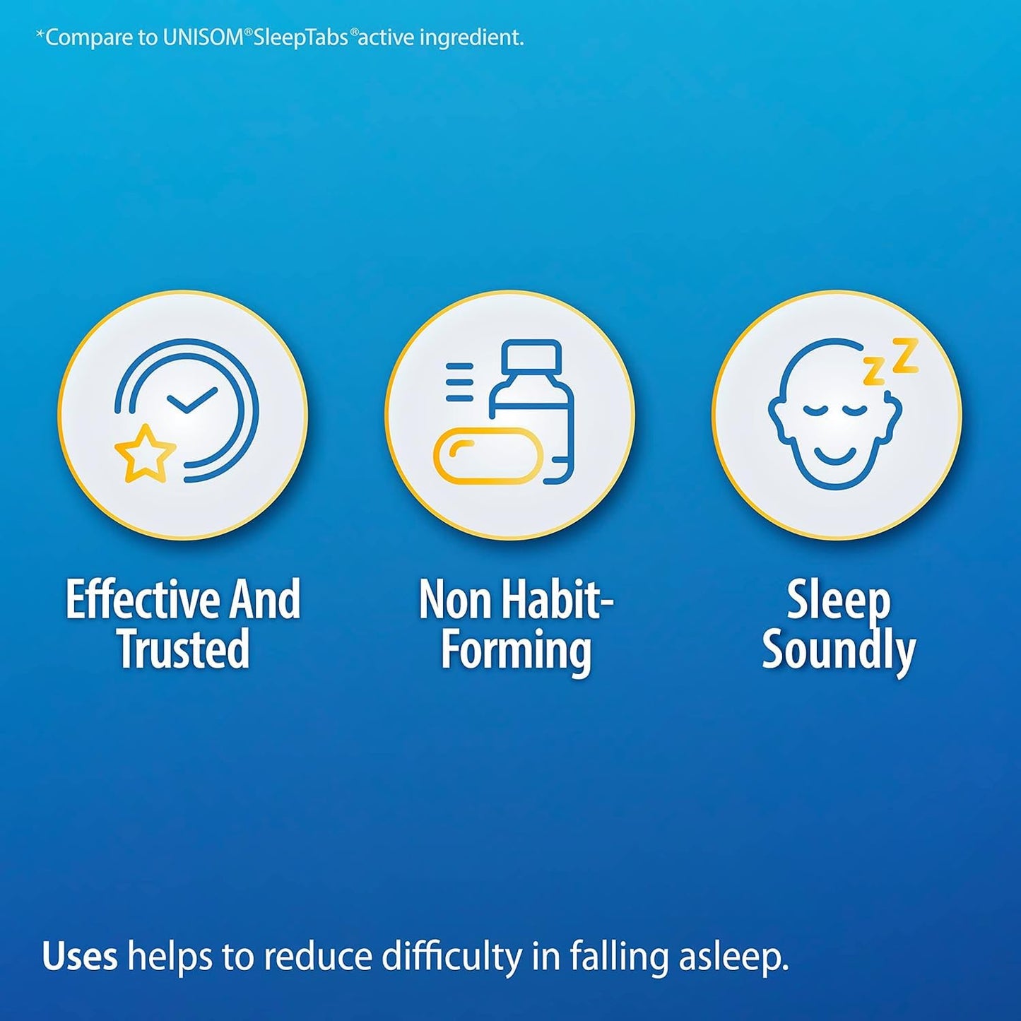 HealthA2Z® Sleep Aid | Doxylamine Succinate 25mg | (200 Counts (Pack of 2))