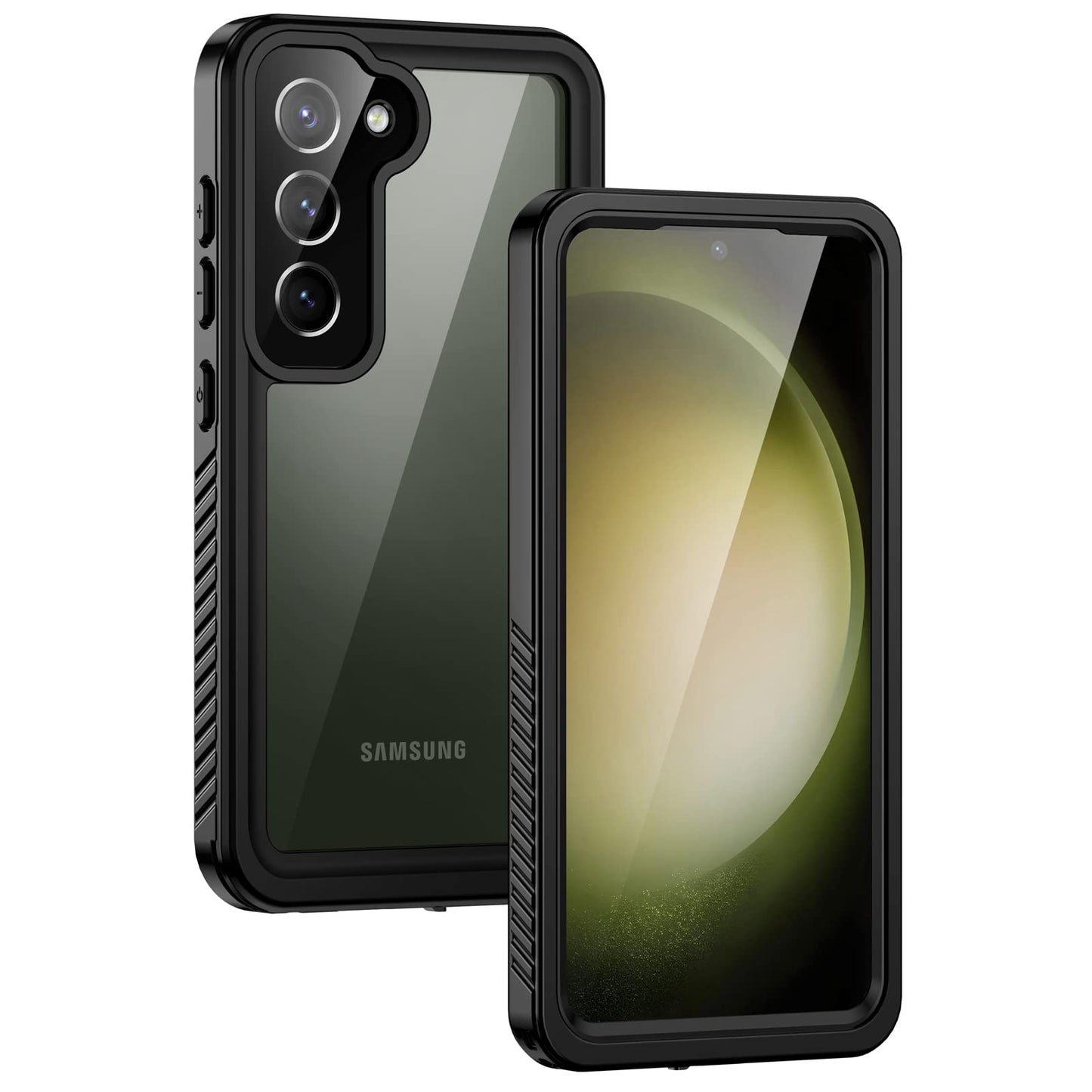 Lanhiem For Samsung Galaxy S23 Case With Built-In Screen Protector, Ip68 Waterproof Dustproof Mil-Grade Rugged Full Body Shockpr