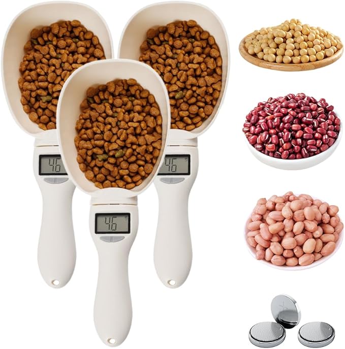 Digital Measuring Spoon, 2026 Upgraded Digital Food Measuring Scoop Scale, Electronic Kitchen Measuring Spoon Scale for Daily Meals, Kitchen Gadgets, Pet Dog Cat Food (3)