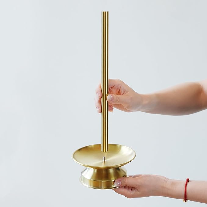 Metal Donut Stand 2 Pack-Gold Donut Stands for Dessert Table Easy to Assemble and Clean, Sturdy Donut Tower Stand for Birthday, Wedding, Party, Buffet, Afternoon Tea Serving