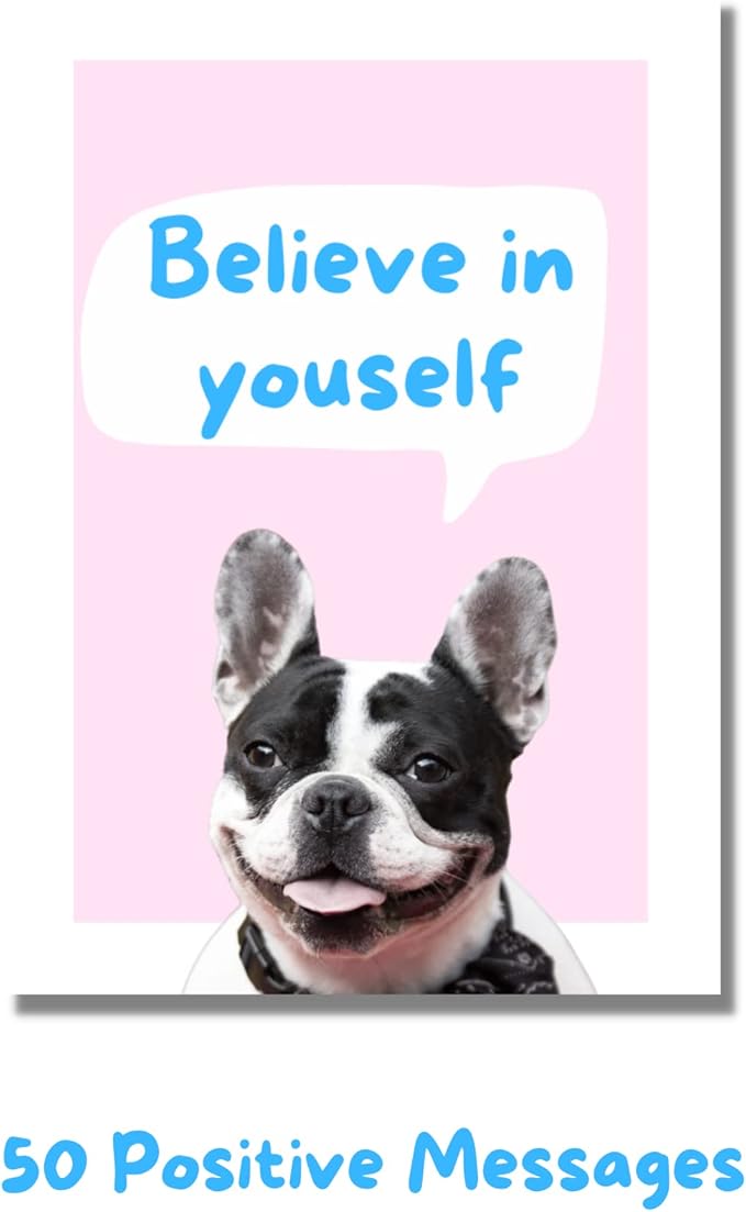 Dogs Against Anxiety Cards - 50 Cards by Catchyourdreams for Self Care and Stress, Mindfulness Affirmations Gifts for Women Dog Lover Gifts (Dogs Against Anxiety)