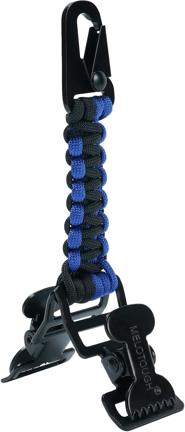 MELOTOUGH Glove Clips Tactical Glove Clip Paracord Work Glove Clip Holder with 2 Alligator Clips for Tactical Backpack,Tool Belt,Outdoor Accessory