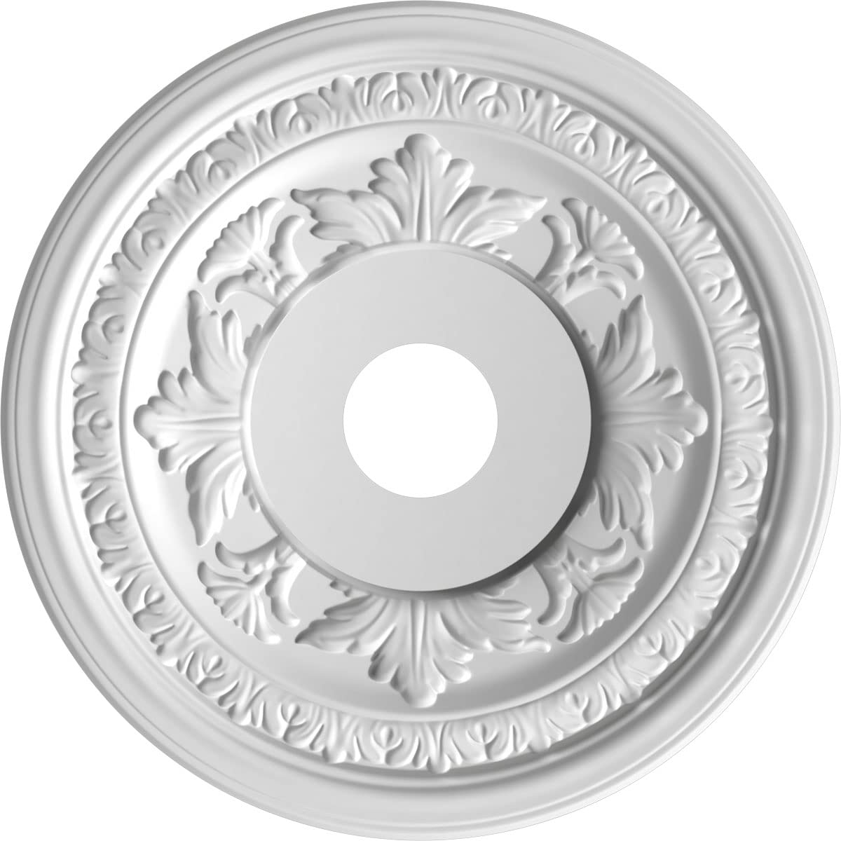Ekena Millwork 19Od X 3 1/2Id X 1P Baltimore Thermoformed Pvc Ceiling Medallion (Fits Canopies Up To 7 3/4), Aged Copper