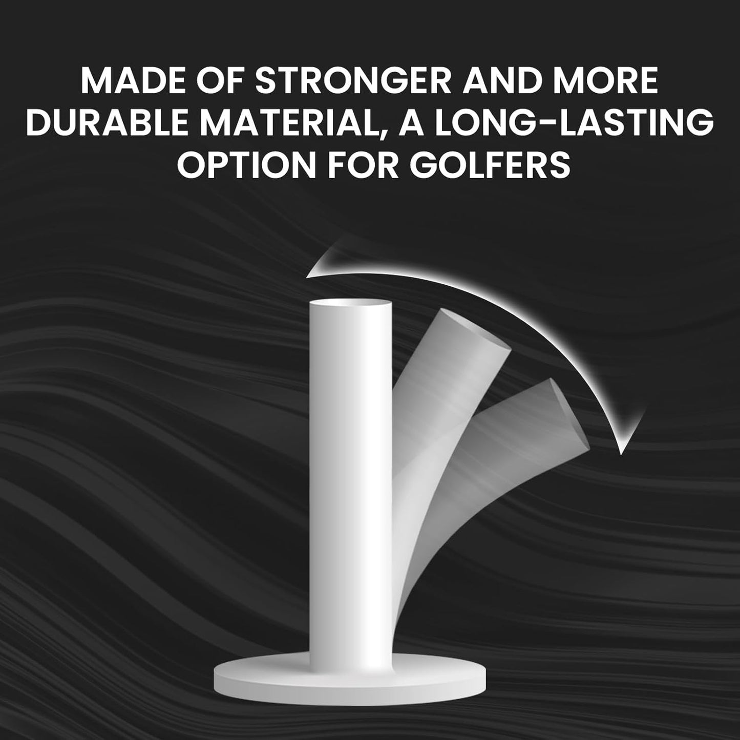 Golf Rubber Tees Driving Range Different Size, Professional Durable Tee Set for Indoor Outdoor Practice Mat…