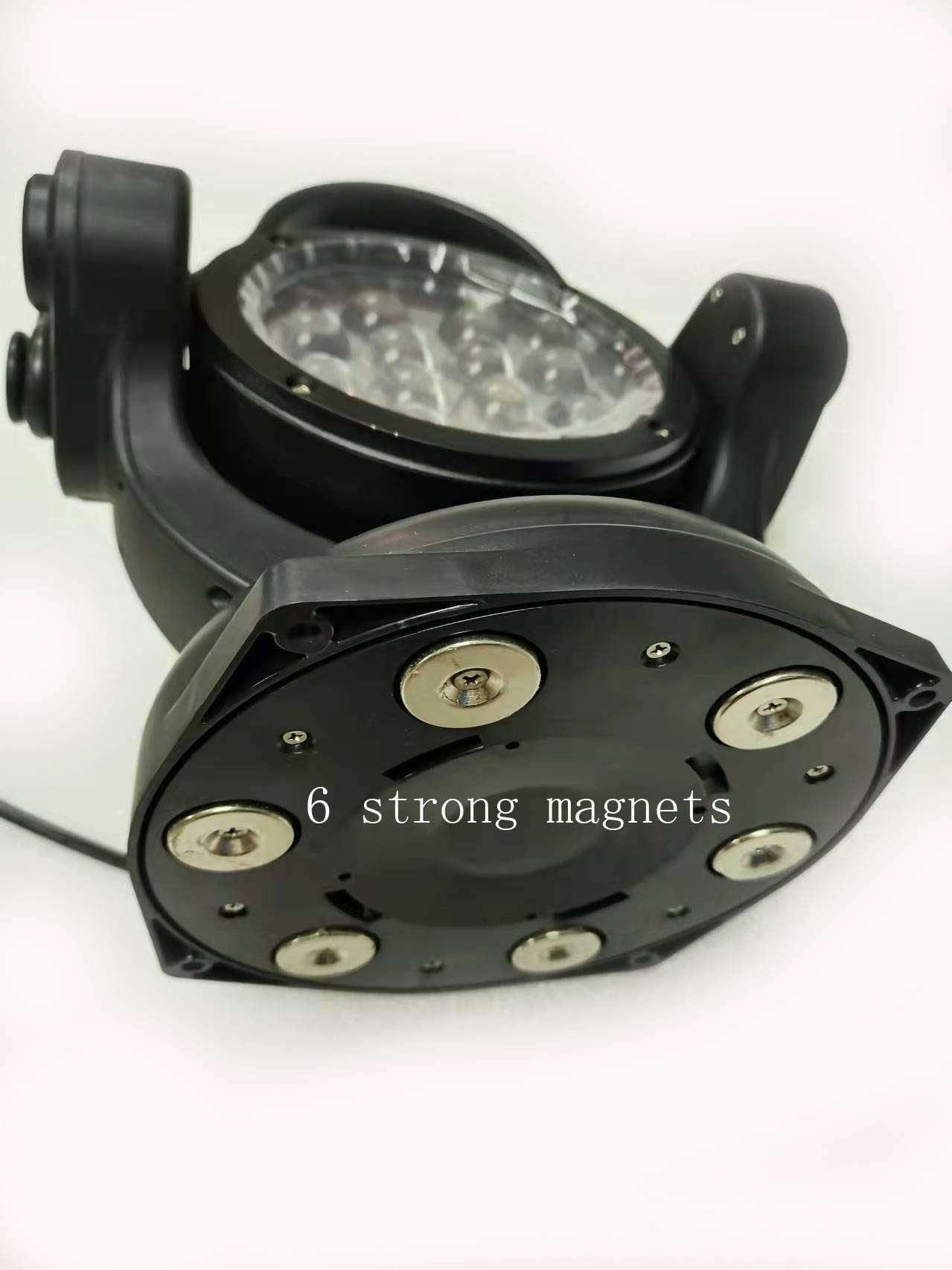 FSYF 60W LED Searchlight - Remote Control, 360° Rotating, Black, 11inch, Aluminum, Marine Boat Spotlight for SUV ATV 4WD Truck
