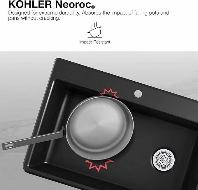 KOHLER K-8206-CM2 Cairn Sink, 33 in, Matte Brown