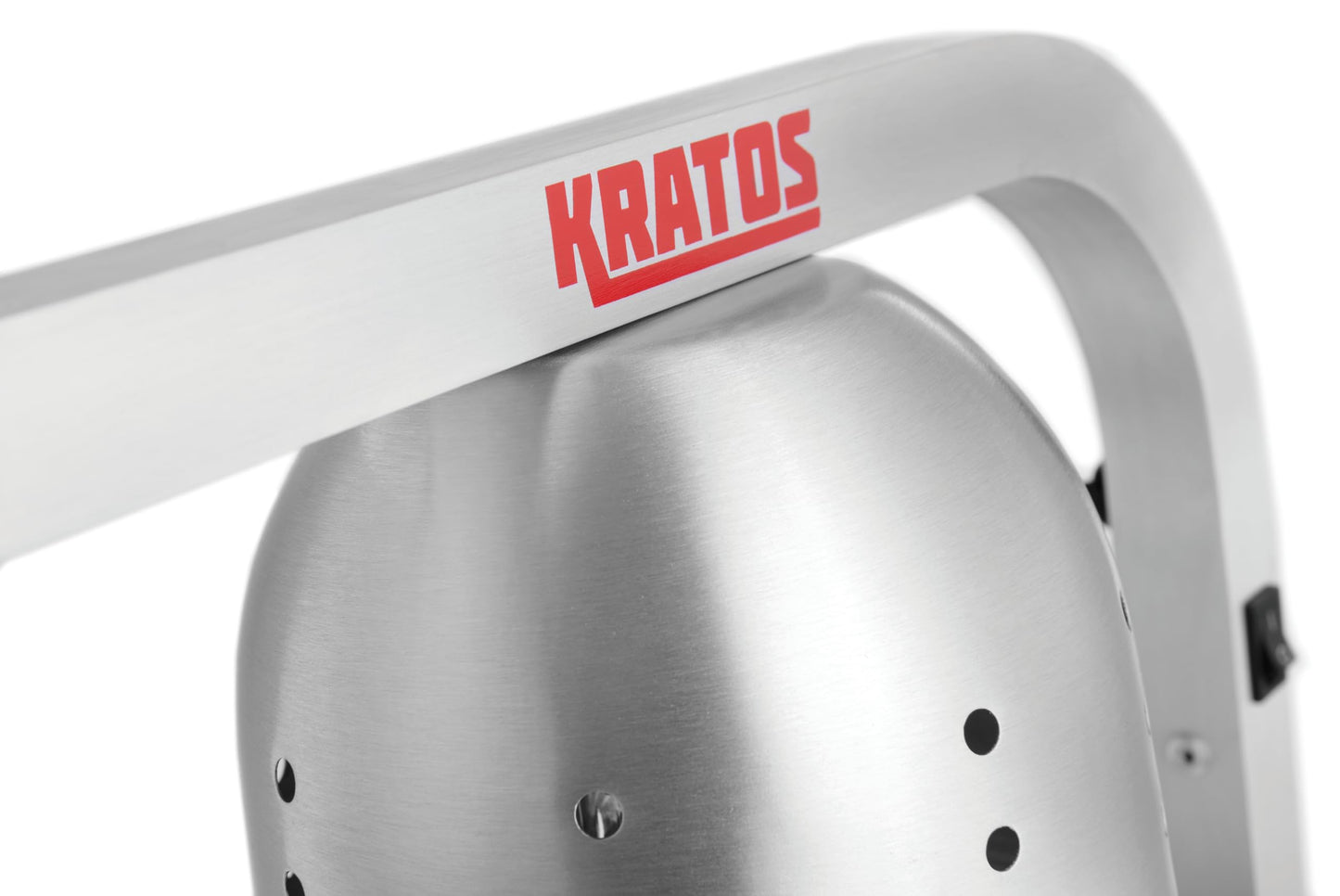 Kratos Commercial Bulb Warmer, One Bulb Heat Lamp for Food, Silver, 120V, 250 Watts, Countertop Electric Food Warmer for Restaurants (31M-001)