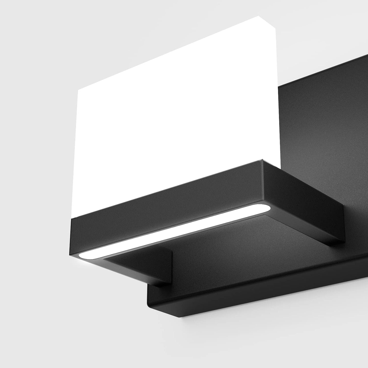 Tipace LED Vanity Light, 6 Lights Dimmable, Matte Black, Modern Wall Fixture for Bathroom, Model 1103