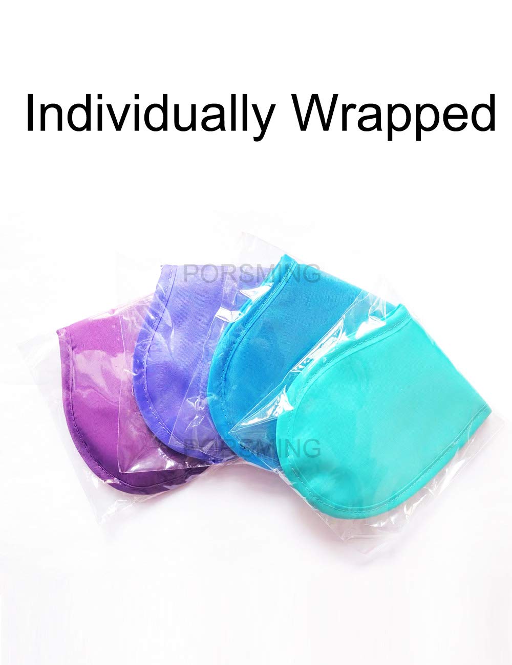 Eye Mask Sleep Masks Pack of 36 PorsMing Sleeping Mask Blindfold Eye Cover Team Building Games Party with Nose Pad and Adjustable Strap for Women Men Kids 4 Layers Colors (18 Color 36 Pieces)