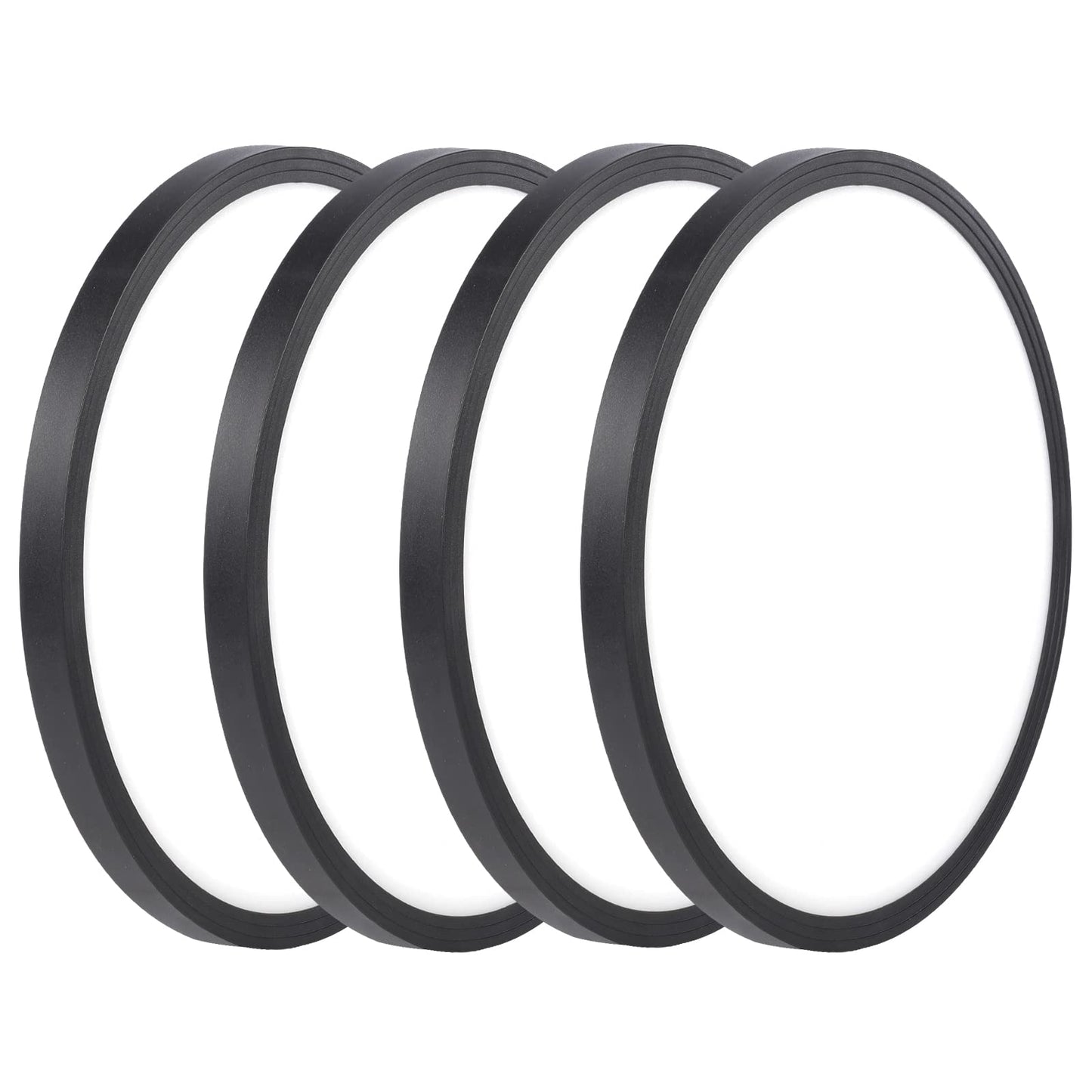 Superyofo 9 Inch Flush Mount Led Ceiling Light, 24W Slim Fixture, Black-4Pack, Day White 6000K, 250W Equivalent