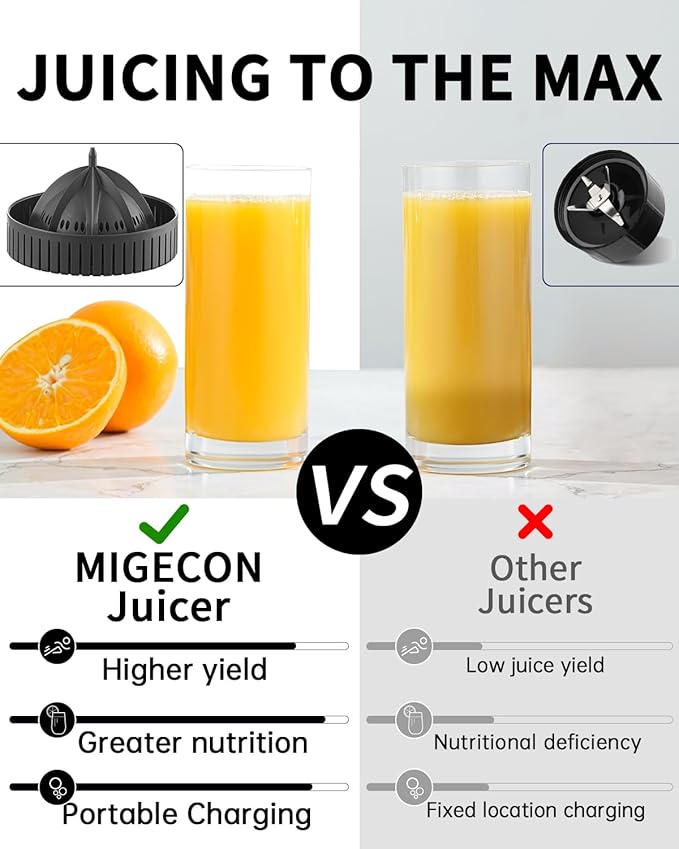Electric Citrus Juicer Machines,Citrus Juicer Machines with USB and Cleaning Brush,portable electric juicer for making fresh orange juice,squeezing oranges,lemons,kiwi fruit,and grapefruit(Black)