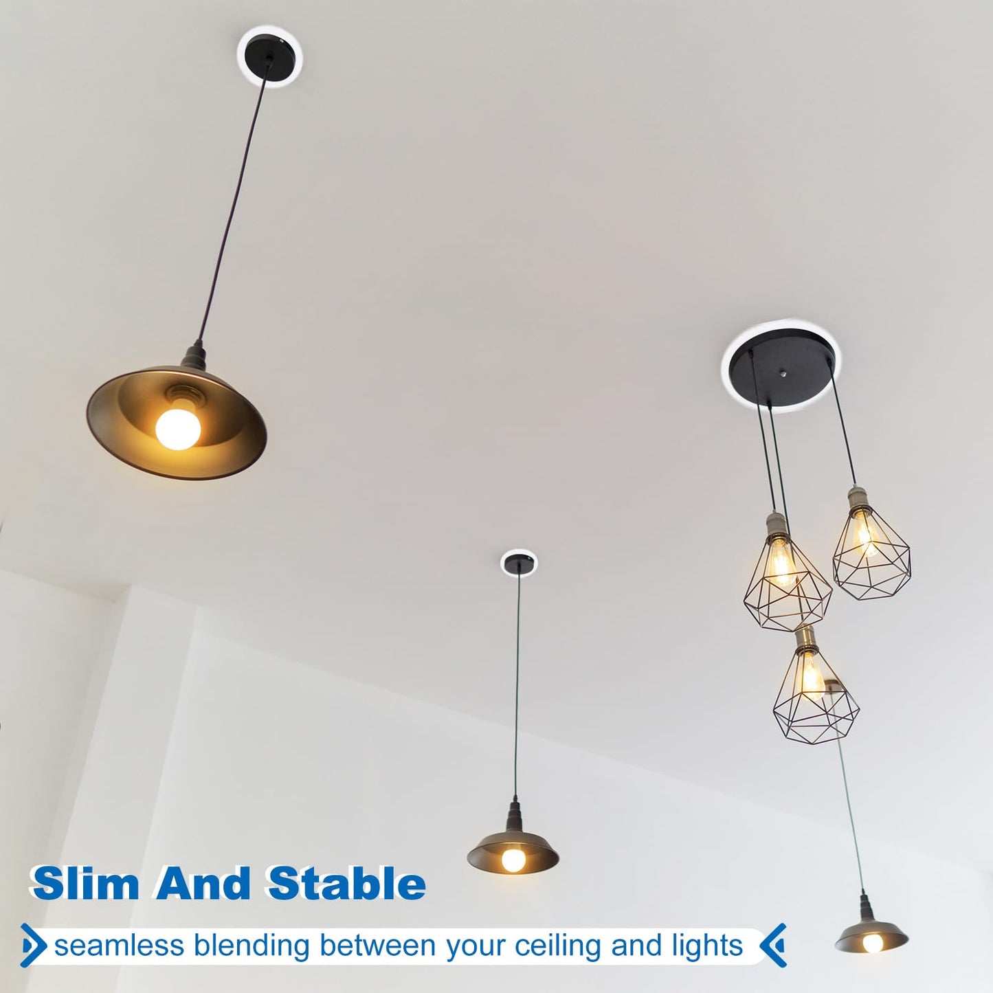 Patikil 4.13 Id 5.31 Od Light Trim Ring  White Goof Ring Matte Circular Light Cover Lighting Fixture For Ceiling Wall Recessed Can Downlights