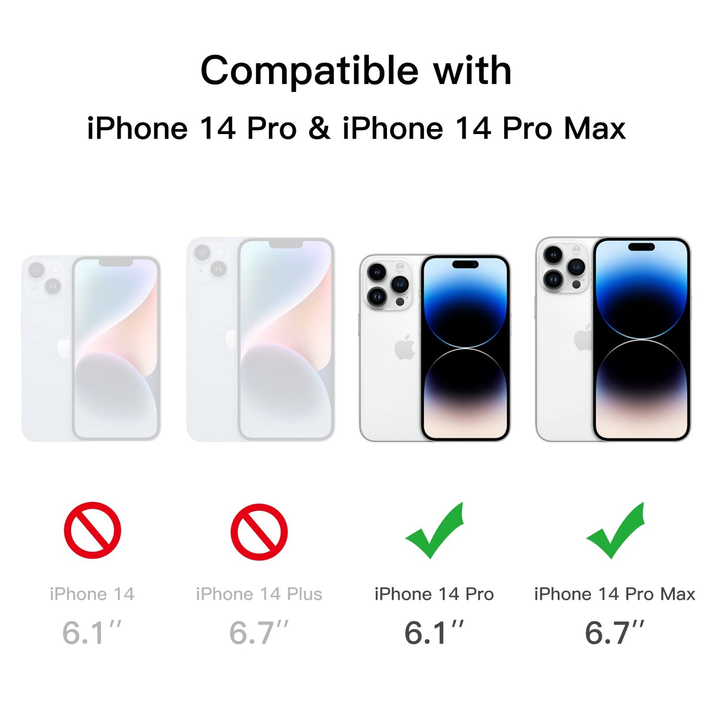 Jetech Camera Lens Protector For Iphone 14 Pro 6.1-Inch And Iphone 14 Pro Max 6.7-Inch, 9H Tempered Glass, Anti-Scratch, Case Fr