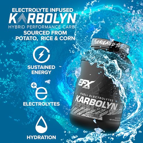 EFX Sports Karbolyn Hydrate | Carbohydrate Powder + Electrolytes | Sugar Free Sports Drink Mix | Fuel & Hydration | Stimul...