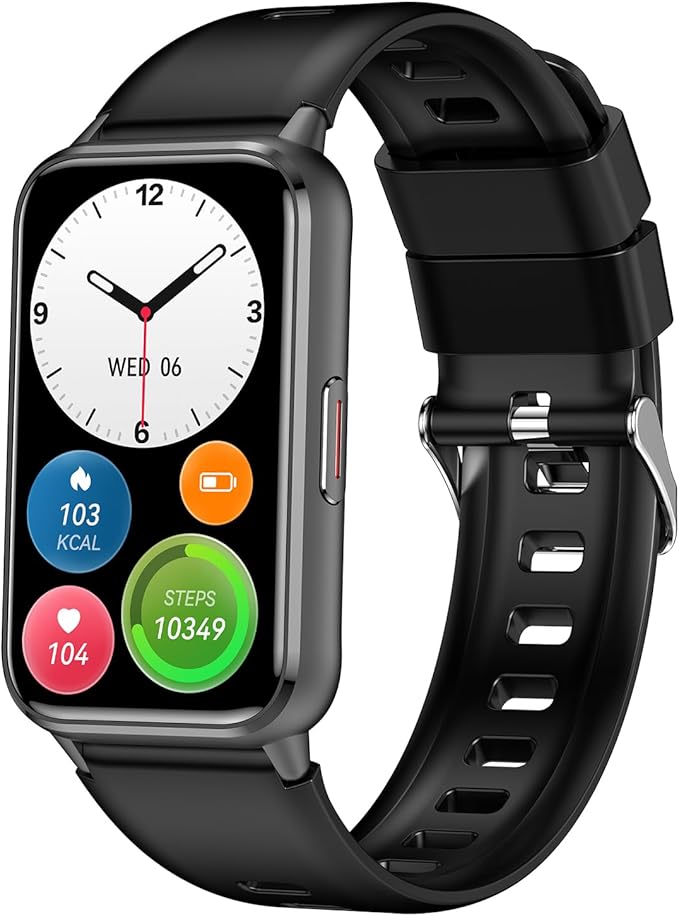 Fitness Tracker (Answer/Make Calls), Smart Watch for Women Men, with 1.47″ AMOLED Always-On Display, 24/7 Heart Rate, Slee...