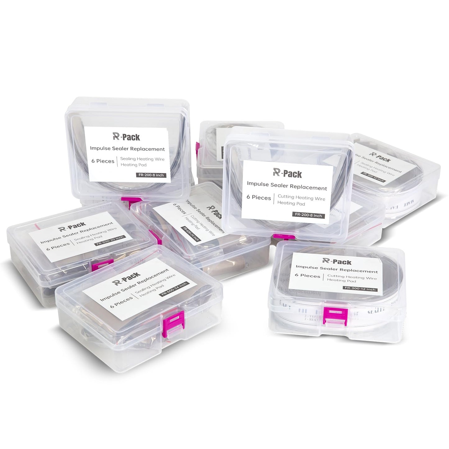 R-PACK Impulse Sealer Heat Wire Element Strip - 24in Sealing Replacement Heating Wires for Sealing Machines (Sealing width : 3mm)