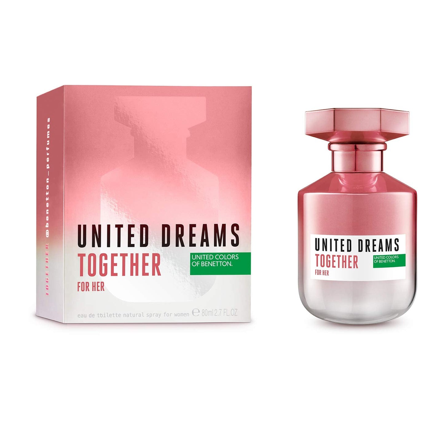 Fragancia para Dama Benetton United Dreams Together 80 ml Her Edt Spray