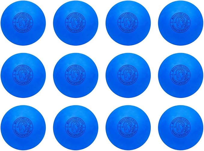 Signature Lacrosse Ball Set - Packs of 2, 4, 8, 12, and 120 - No Chemical Smell Massage Balls, Myofascial Release Tools, B...