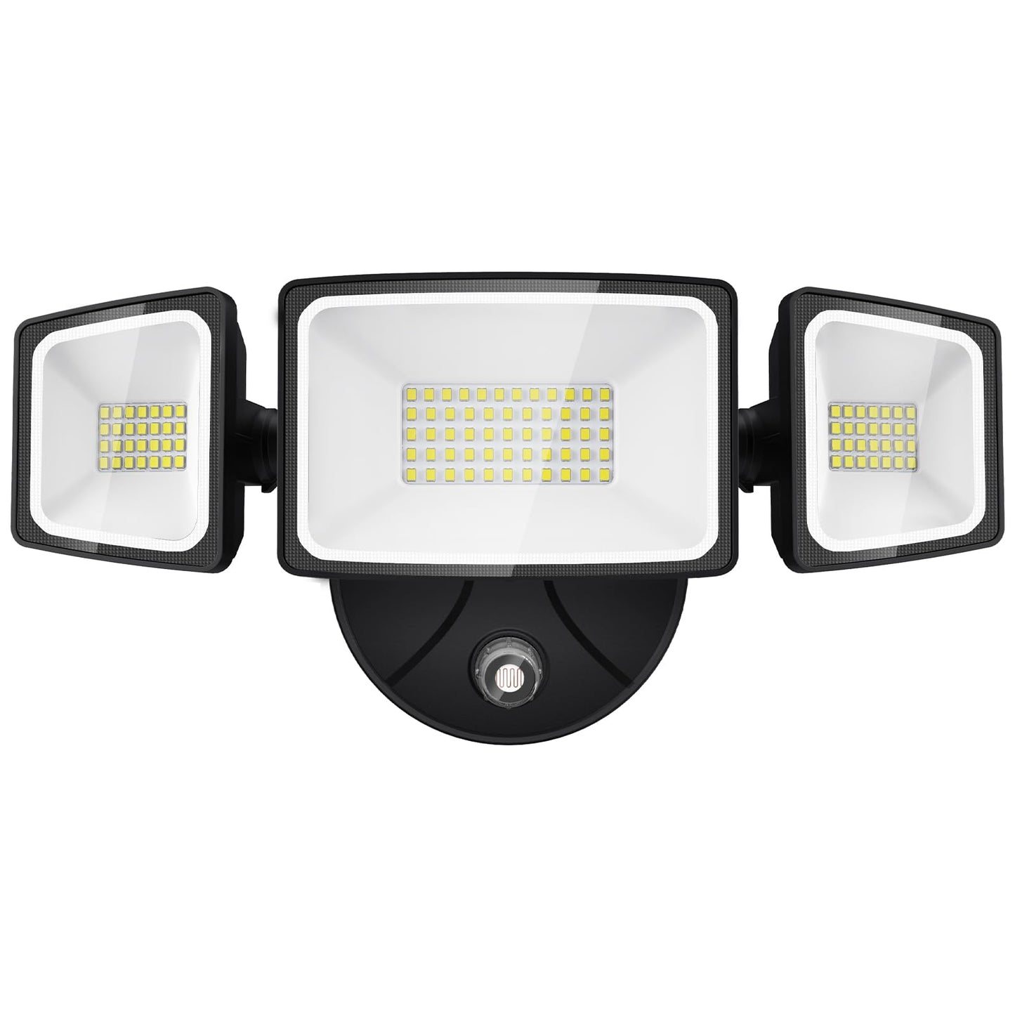 Onforu 70W LED Flood Light, 7000LM, IP65 Waterproof, 3 Adjustable Heads, 6500K, Black, Model BDB60D-3