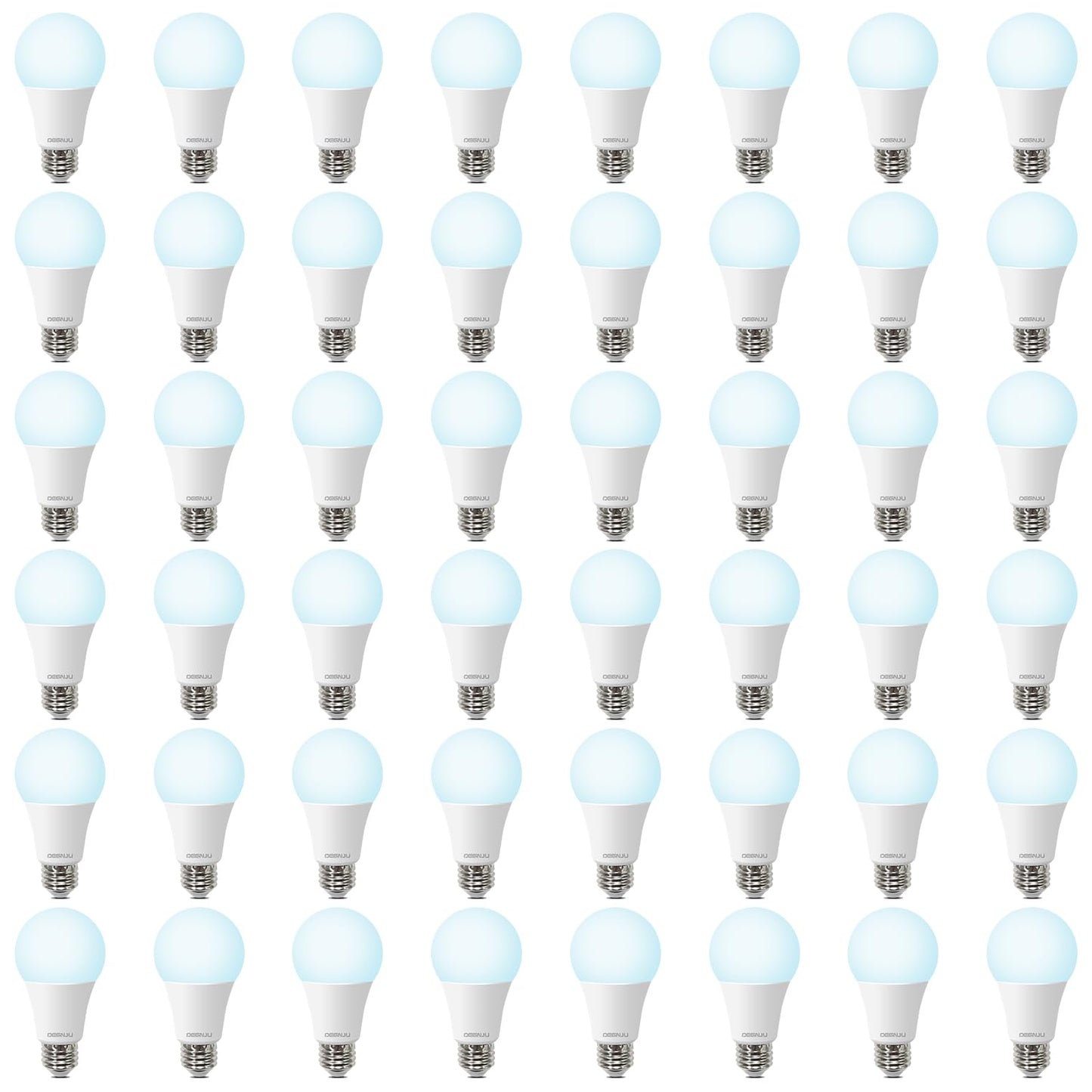 Degnju 48 Pack Led Light Bulbs 100 Watt Equivalent  A19 5000K Daylight  1500 Lumens  E26 Base  Non-Dimmable  13 Watt Energy Efficient Led Bulbs For Home Lighting