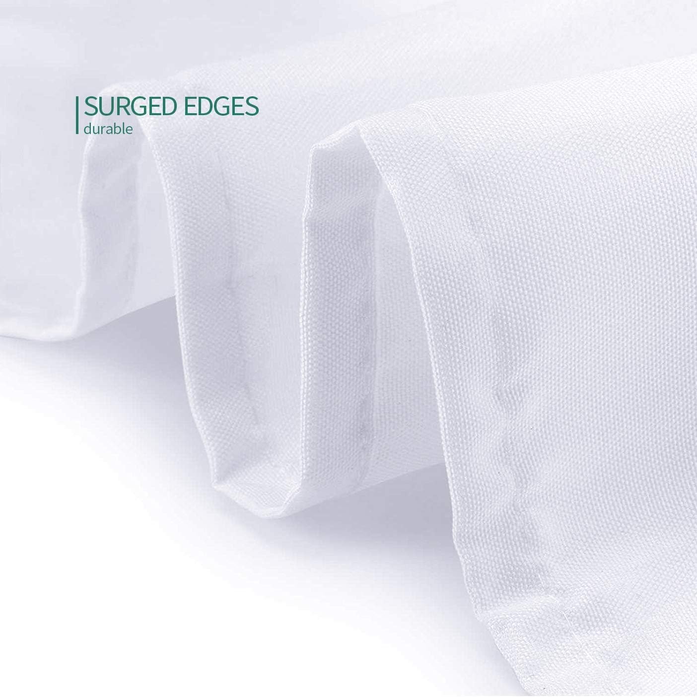 Surmente 120 inch Round tablecloths -10 Pack White Round Table Cloths, Polyester Fabric Table Covers for Weddings, Banquets, or Restaurants