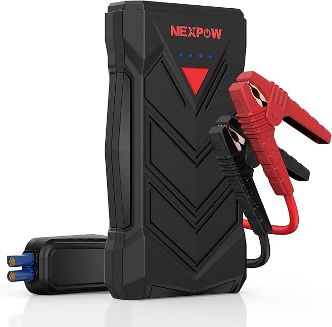 NEXPOW Battery Jumper Starter Portable,12V Car Battery Jump Starter Power Pack with USB Quick Charge (Up to 7L Gas or 5.5L...