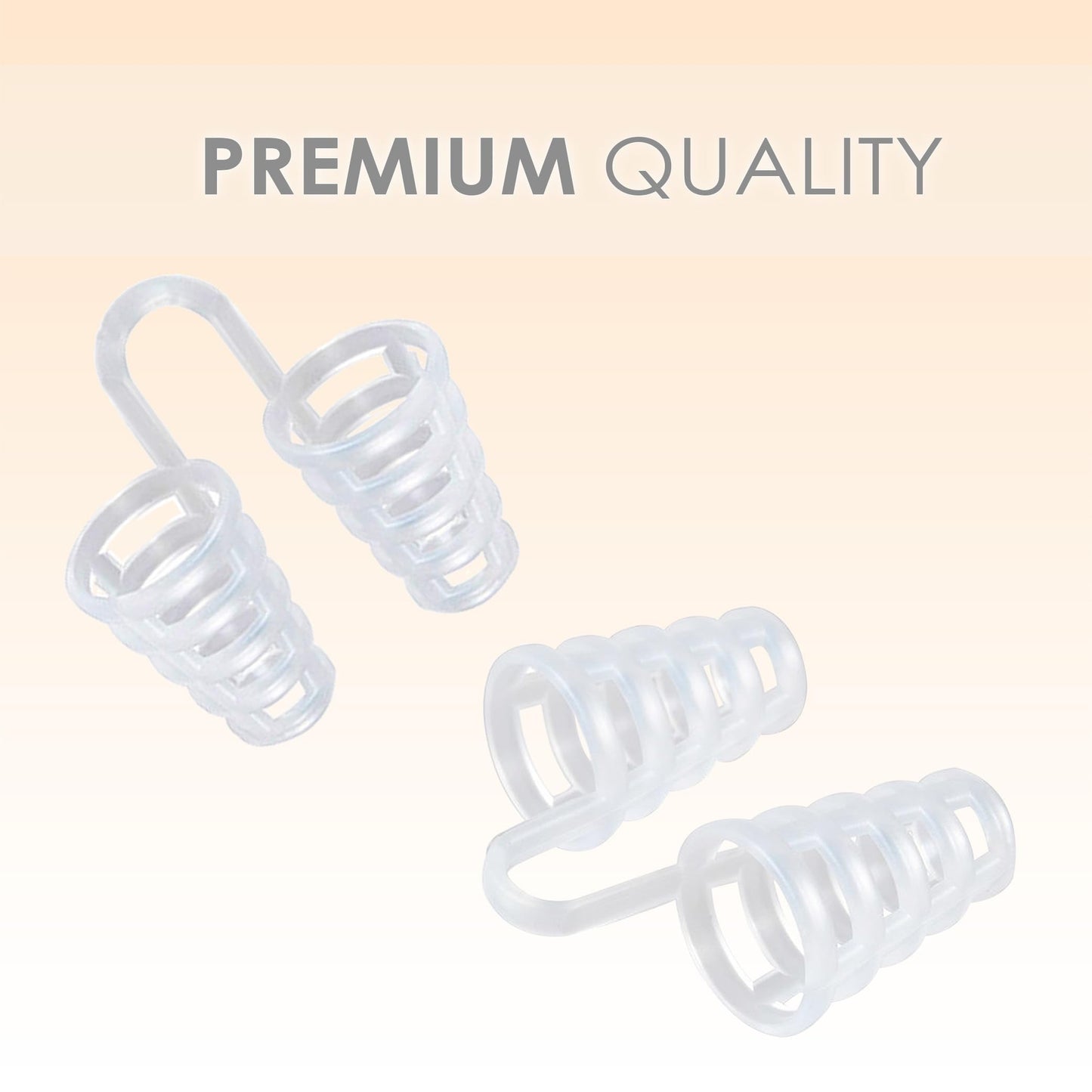 Nose Vent Sinus Relief (Pack of 12 Medium Size) Soft Cone Vents - A Simple Solution for Nasal Snorers - Reusable Snoring Device to Enjoy a Peaceful Night's Sleep - by Mobi Lock