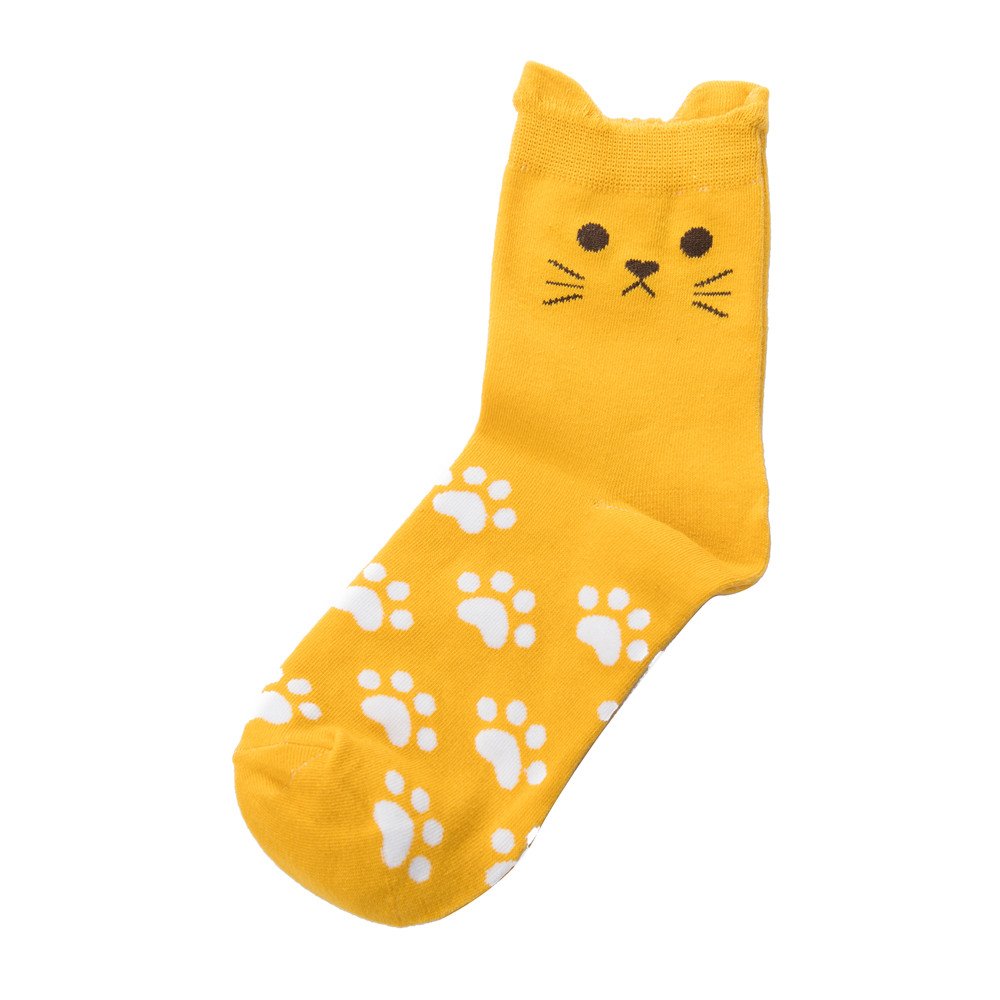 Losa Kute Womens Crew Socks for Women Cute birthday Cats Gifts boot Funny Fun Cotton Girls Cat Ladies Novelty crazy girlfriend gift Sock Size 7-9 Women's Dress Long Soft Cotton Socks X1-catear906