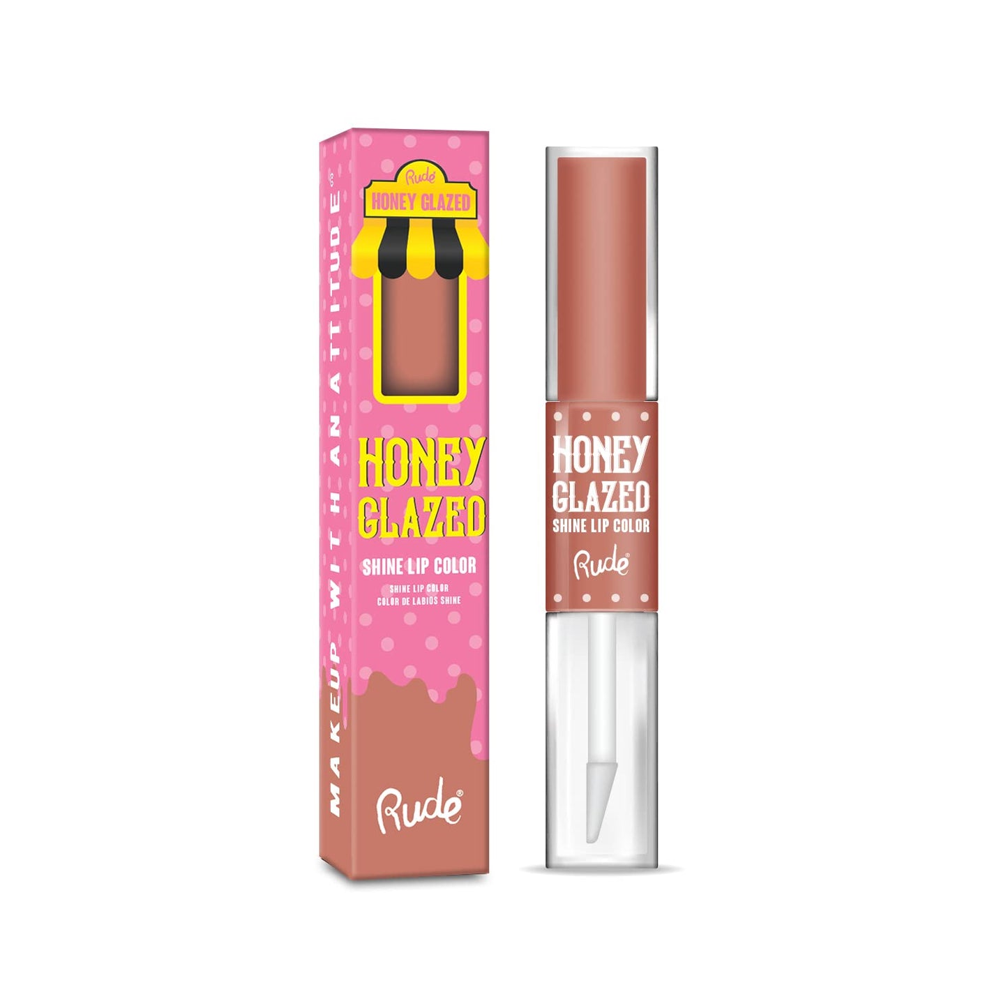 RUDE Honey Glazed Matte Ultra Shine Lip Gloss Color (Plain)
