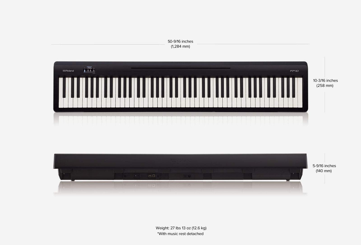 Roland Fp-10 | Compact 88-Note Digital Piano | Supernatural Piano Tones | Authentic Acoustic Feel Keyboard | Great For Beginners