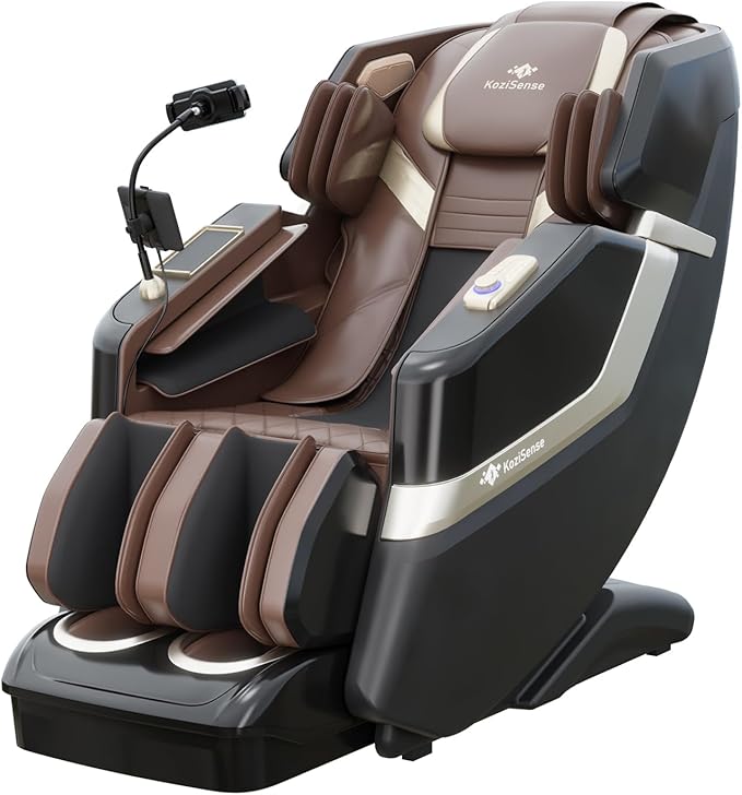 KoziSense KZ-313 2026 Heated Jade Roller Massage Chair Full Body, Deep Zero Gravity SL-Track with Heat, 12 Auto Modes, 6 C...