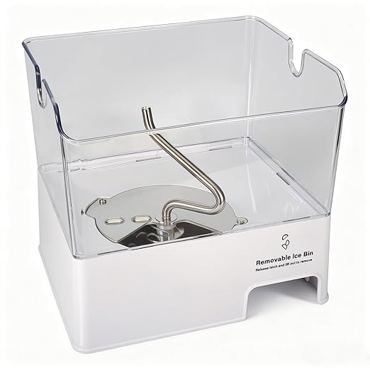 ColleRain WPW10347093 Removable Ice Bin Compatible with Whirlpool Ice Bucket Replacement, W10347093 Ice Maker Assembly for...